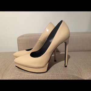 Saint Laurent Janis Patent Platform Pump